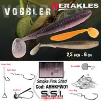 Shad Colmic Herakles Vobbler, Culoare Smoke Pink Shad, 6cm, 8buc/plic ARHKFW01