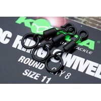 Vartej Rapid cu Anou Korda Quick Change Ring Swivel Round, Nr.11, 8buc/plic A.KRQR11